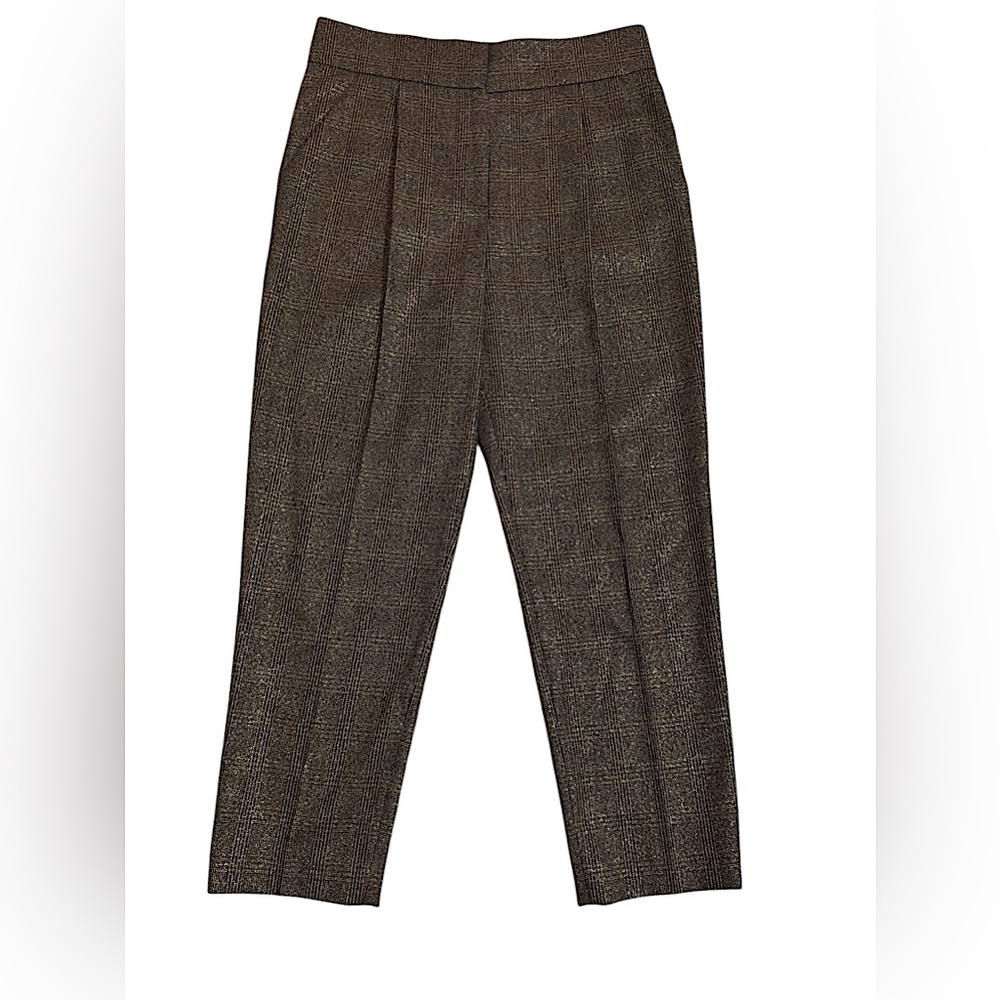 Brunello Cucinelli like new metallic wool trousers